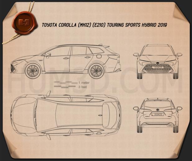 Toyota Corolla Touring Sports híbrido 2019 Plano