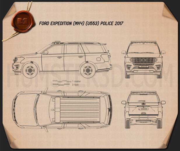 Ford Expedition Police 2017 Blueprint