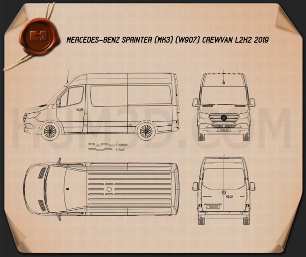 Mercedes sprinter чертеж