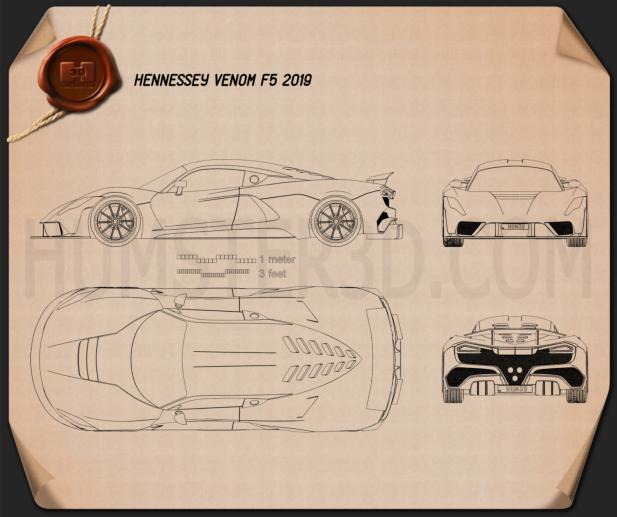 Hennessey Venom F5 2019 Blueprint