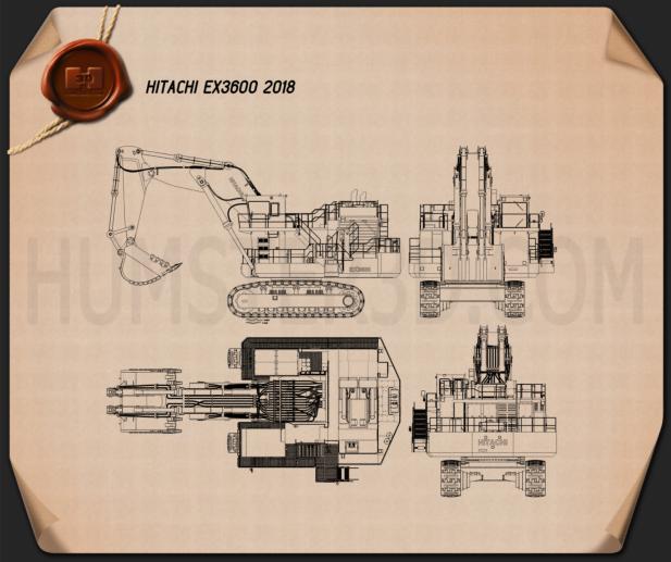 Hitachi EX3600 2018 Blueprint