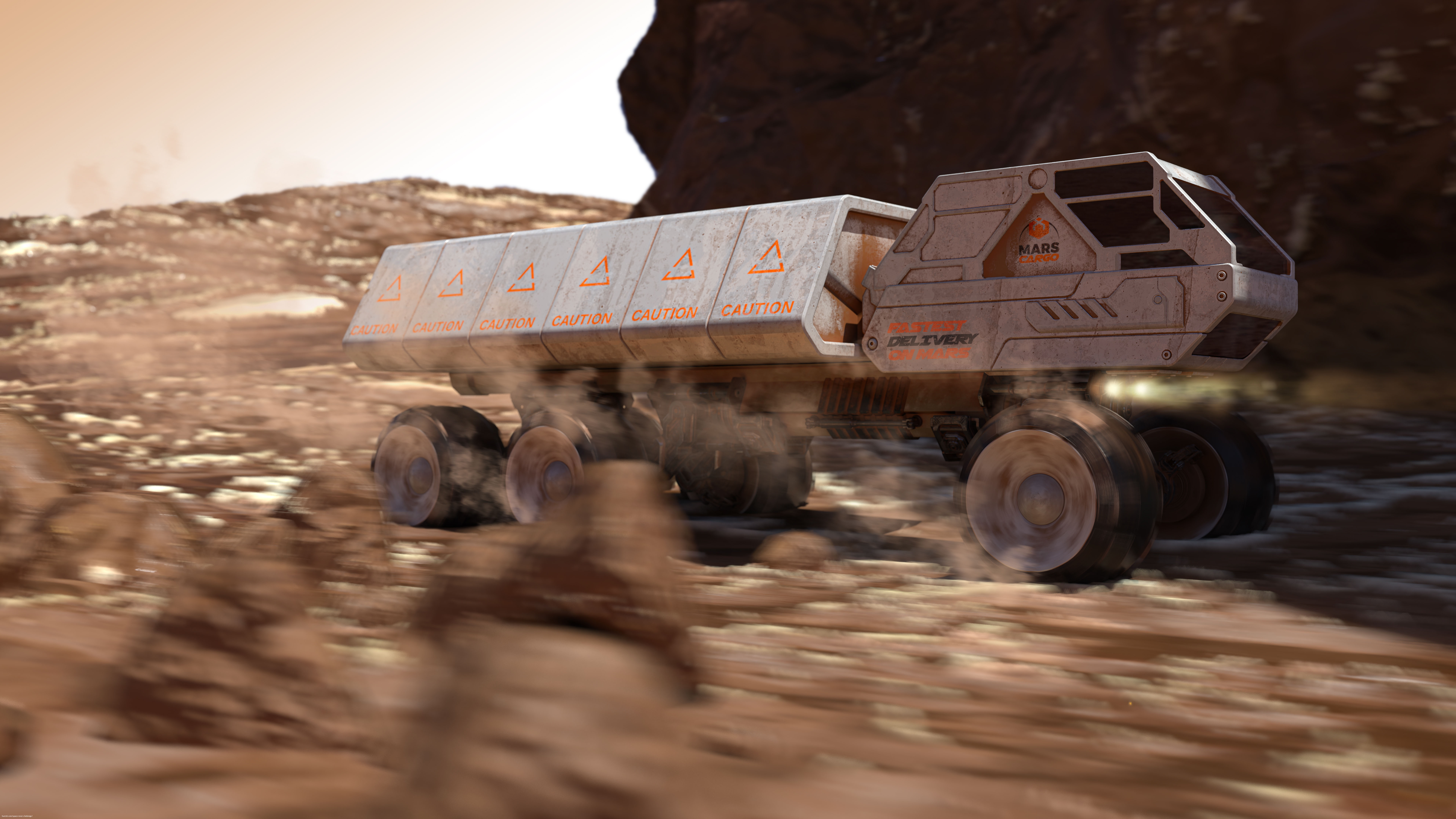 Mars Cargo The Fastest Delivery On Mars 3d Artist Federico Zimbaldi mars-cargo-the-fastest-delivery-on-mars-3d-artist-federico-zimbaldi