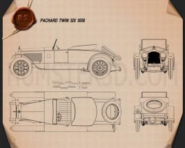 Packard Twin Six 1919 Blueprint