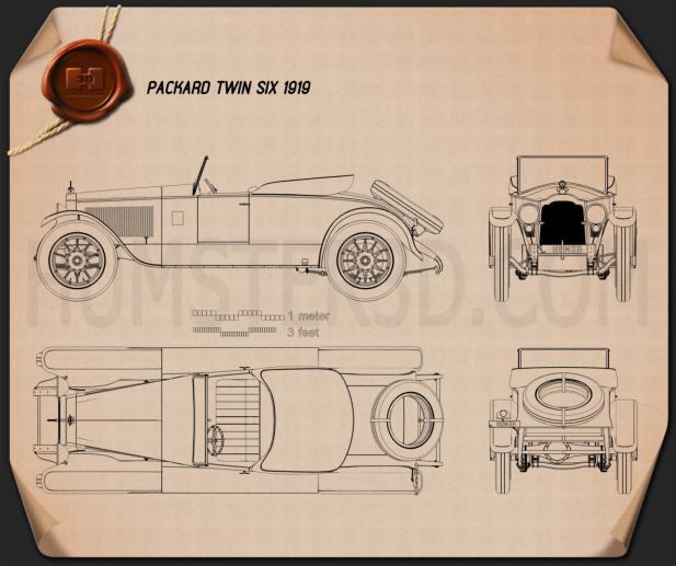 Packard Twin Six 1919 Planta