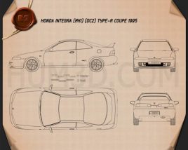 Honda Integra Type-R coupe 1995 Blueprint