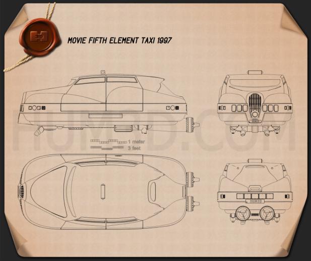 Fifth element Taxi Blueprint