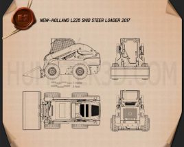 New Holland L225 Skid Steer Loader 2017 Blueprint