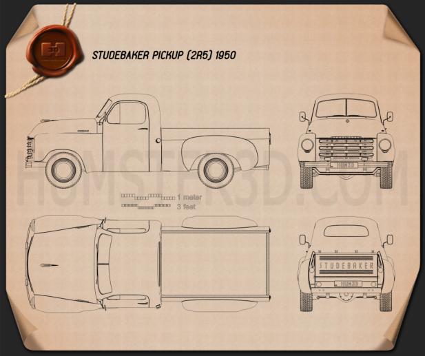 Studebaker Pickup 1950 蓝图