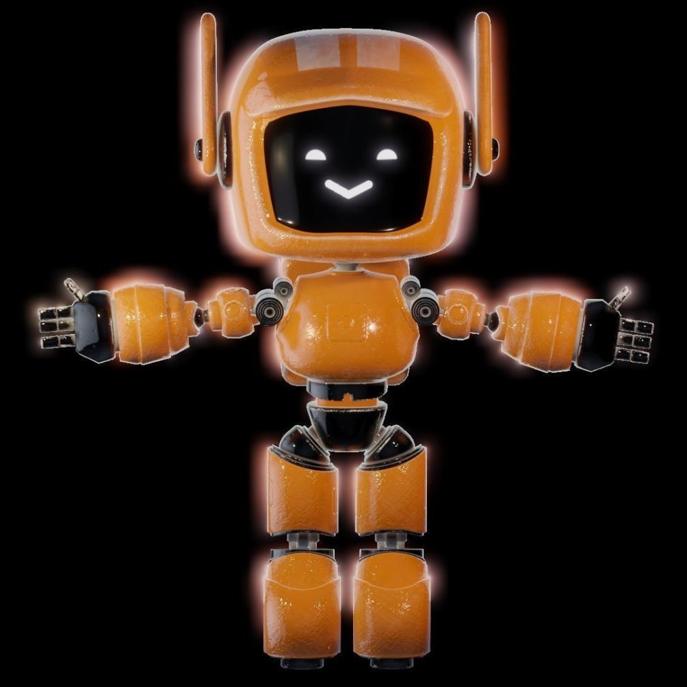 Orange Robot From Love Death And Robots Download Free 3d Models 0068