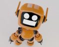 Orange Robot from Love Death and Robots Free 3D model