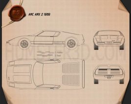 AMC AMX 2 1969 Blueprint