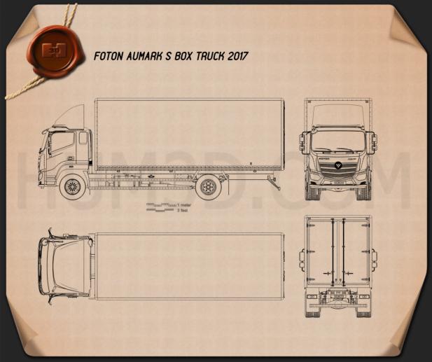 Foton Aumark S 箱型トラック 2017 設計図