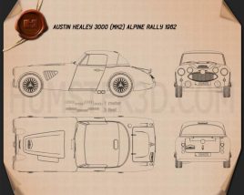 Austin Healey 3000 Alpine Rally 1962 Blueprint