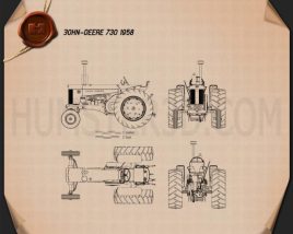 John Deere 730 1958 Blueprint