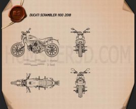 Ducati Scrambler 1100 2018 Креслення