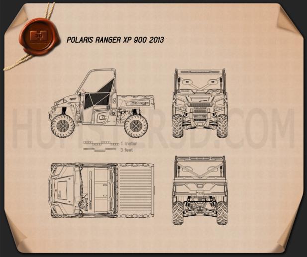 Polaris Ranger XP 900 2013 Blueprint