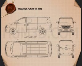 DongFeng Future M6 2018 테크니컬 드로잉