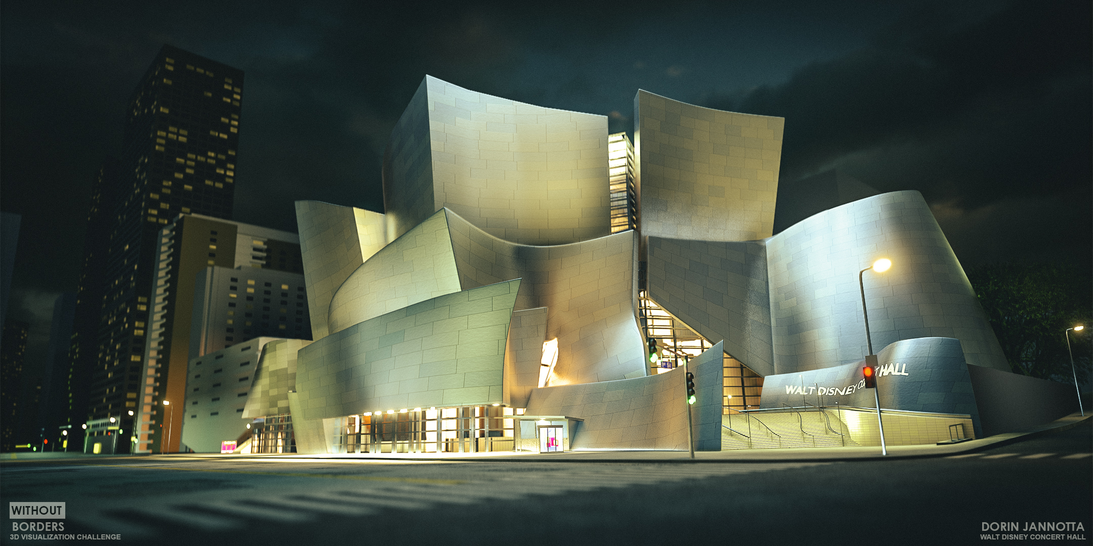 walt disney concert hall plan