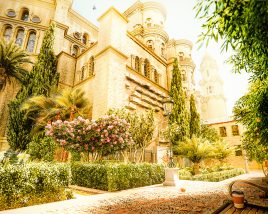 Malaga Cathedral Gardens, Andalucia, Spain