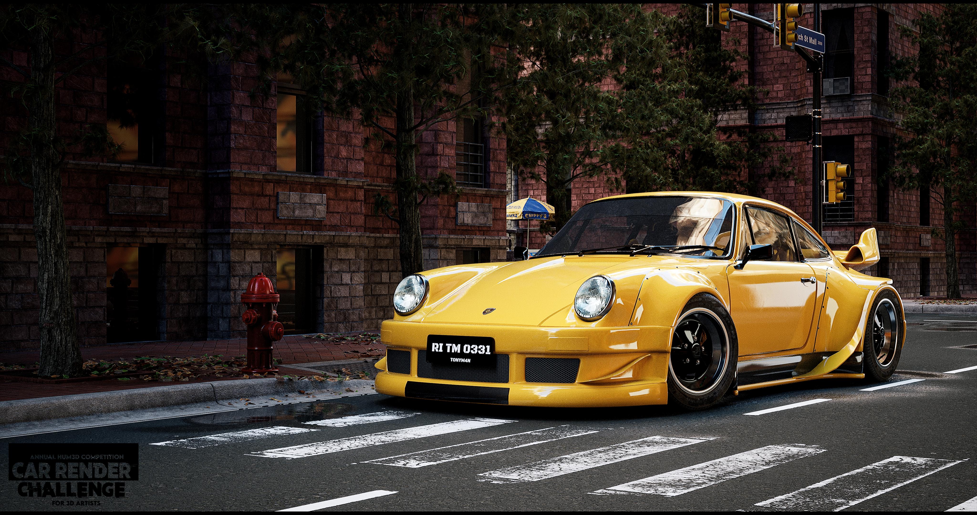 The beauty of Porsche RWB 3d art