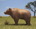 Brown Bear Low Poly 3d model