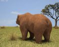 Grizzly Bear Low Poly 3d model