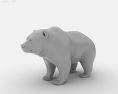 Grizzly Bear Low Poly 3d model