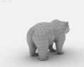 Grizzly Bear Low Poly 3d model