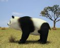 Panda Low Poly 3d model