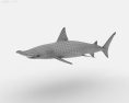 Smooth Hammerhead Shark Low Poly 3d model