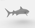 Tiger shark Low Poly 3d model