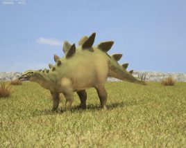 Stegosaurus Low Poly 3Dモデル
