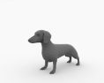 Dachshund Low Poly 3d model