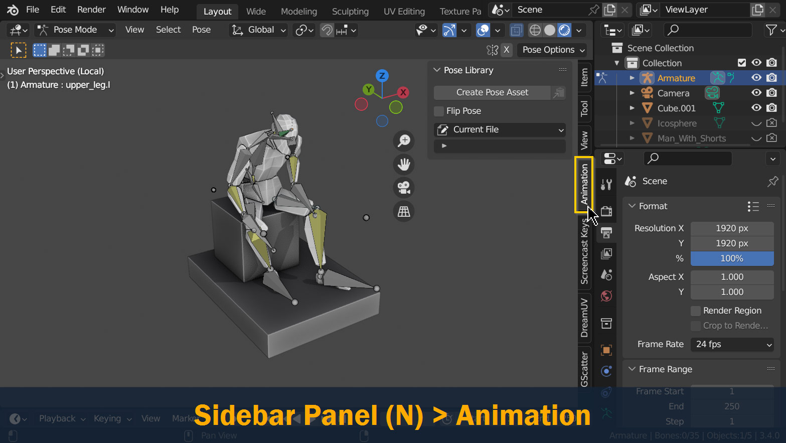 How To Reset Pose In Blender - Hum3D Blog