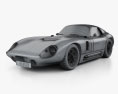 Shelby Cobra Daytona 1964 3D 모델  wire render