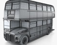 AEC Routemaster RM 1954 3D模型 wire render
