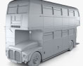 AEC Routemaster RM 1954 3D-Modell clay render