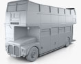 AEC Routemaster RMC 1954 3D-Modell clay render