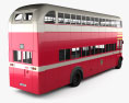 AEC Regent Doppeldeckerbus 1952 3D-Modell Rückansicht