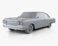 AMC Marlin 1965 3d model clay render