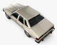 AMC Concord 轿车 1980 3D模型 顶视图