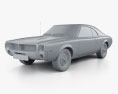 AMC Javelin 1968 3D模型 clay render