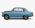 MZMA Moskvich 402 1956 3D 모델  side view