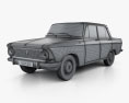 AZLK Moskvich 408 1964 3d model wire render