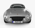 Abarth 205a Vignale berlinetta 1950 3d model front view