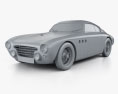 Abarth 205a Vignale berlinetta 1950 3D-Modell clay render
