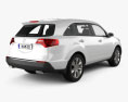 Acura MDX 2014 3D 모델  back view