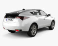 Acura ZDX 2015 3d model back view