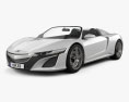 Acura NSX Кабріолет 2015 3D модель