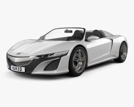 Acura NSX convertible 2015 3D model